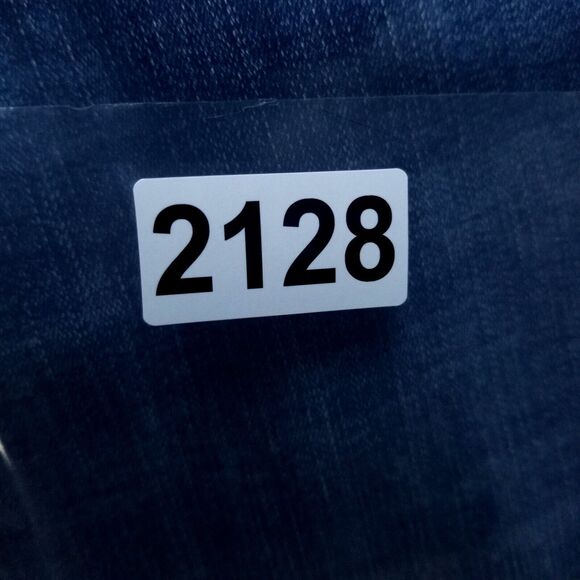 ZLZ Denim Jeans Mens 34x32 Blue Distressed Slim Straight Dark Wash Denim - Picture 12 of 12